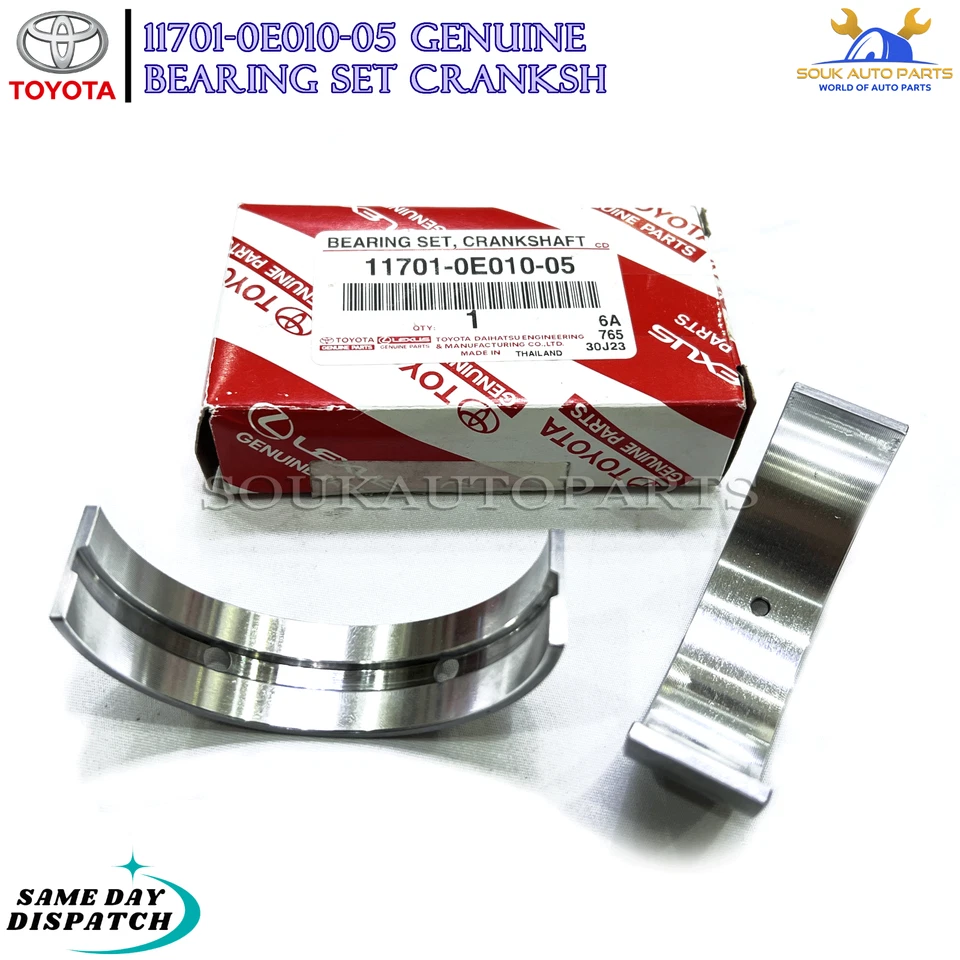 11701-0E010-05 Genuine Toyota BEARING SET CRANKSH 117010E01005 OEM