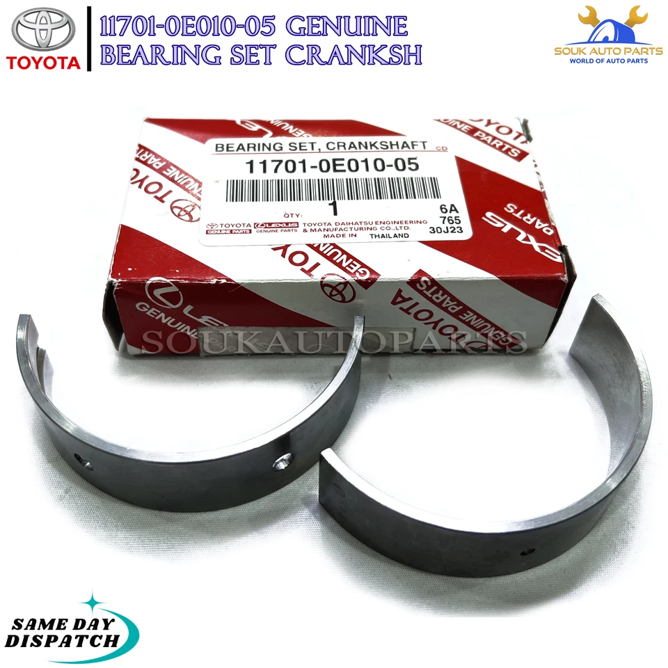 11701-0E010-05 Genuine Toyota BEARING SET CRANKSH 117010E01005 OEM