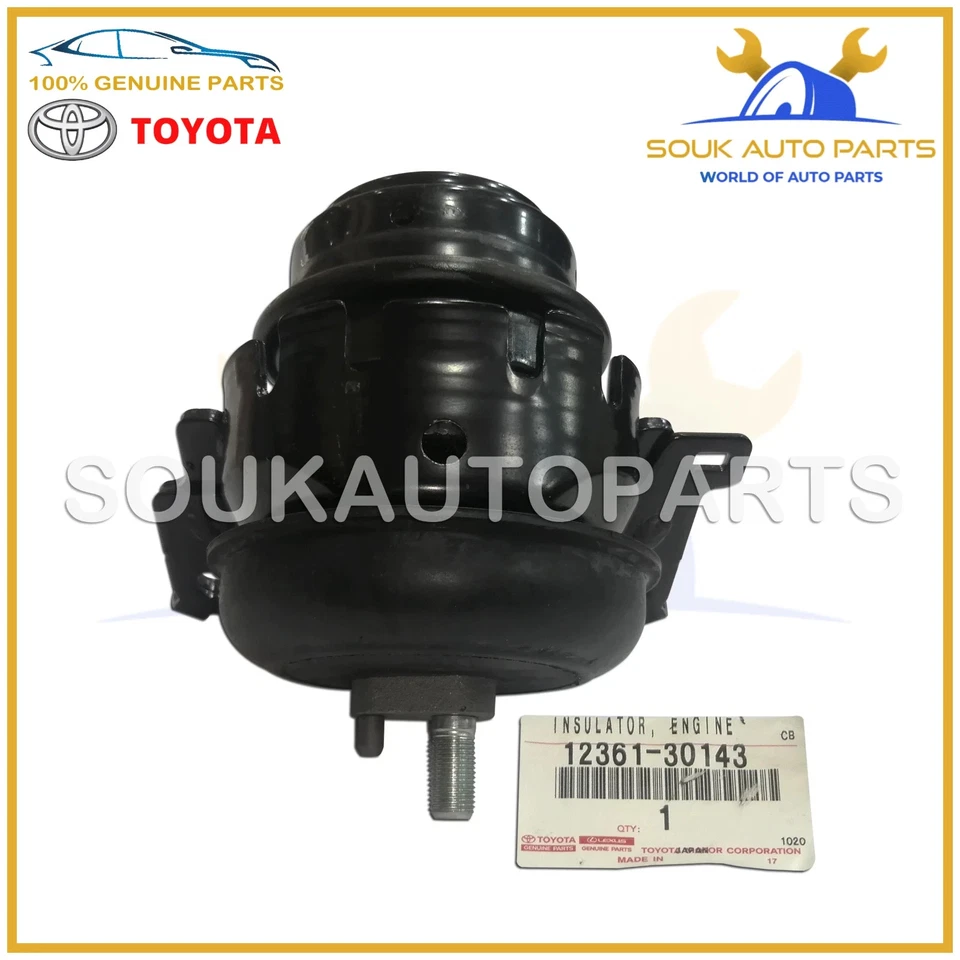 12361-30143 Genuine Toyota FRONT INSULATOR, ENGINE MOUNTING SET 1236130143 OEM