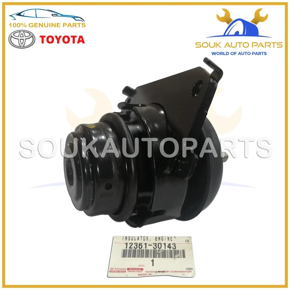 12361-30143 Genuine Toyota FRONT INSULATOR, ENGINE MOUNTING SET 1236130143 OEM
