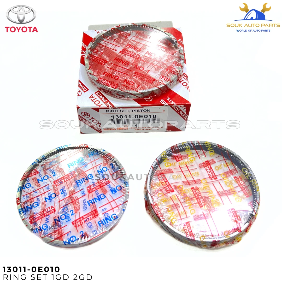 13011-0E010 Genuine Toyota Fortuner Piston Ring Set 1GD-FTV 2.8L 2GD-FTV 2.4L