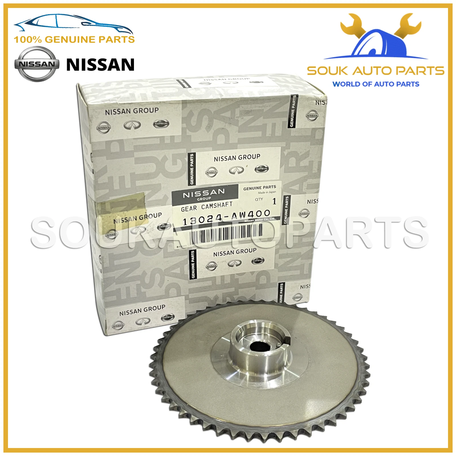 13024-AW400 Genuine Nissan CAMSHAFT SPROCKET X-TRAIL ALMERA