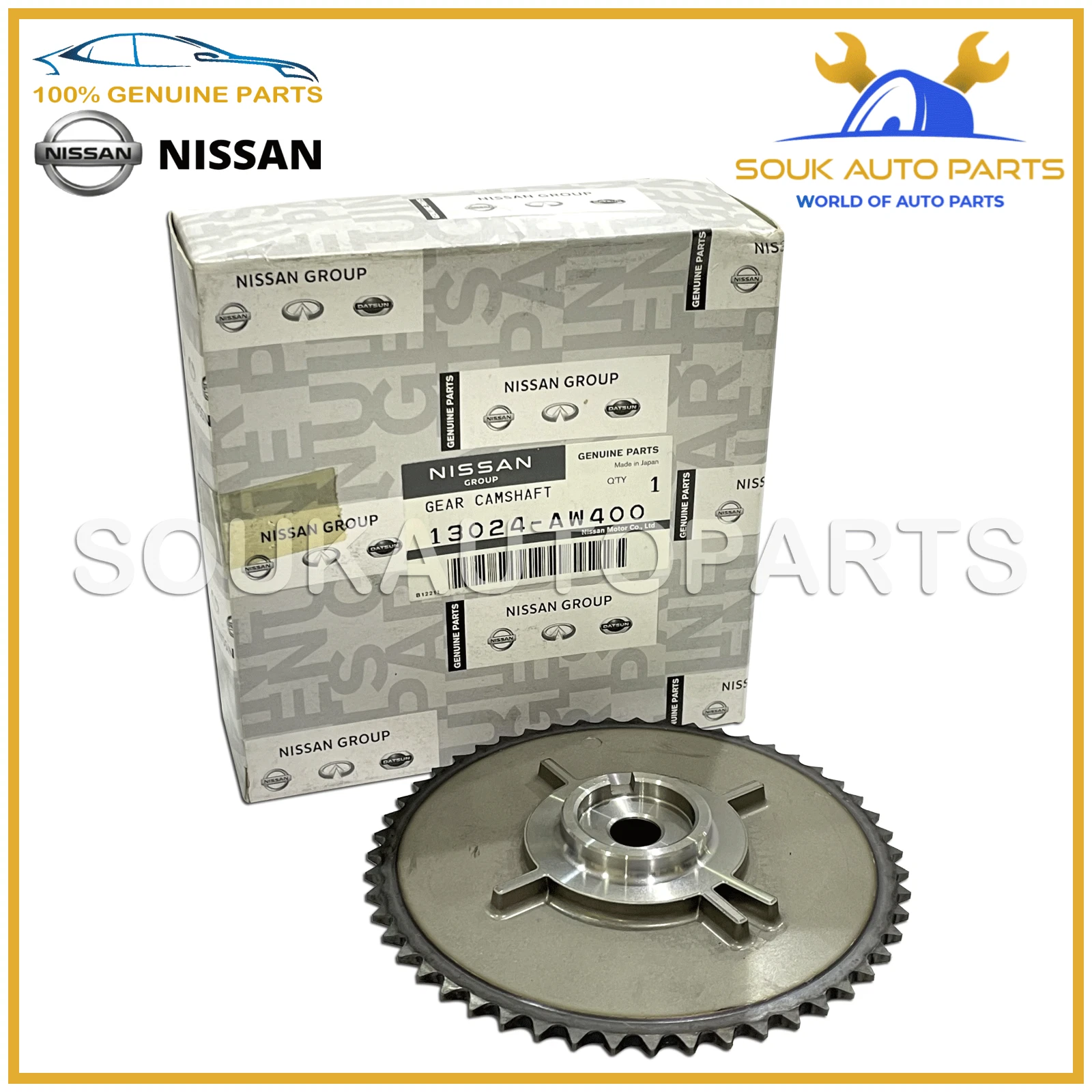 13024-AW400 Genuine Nissan CAMSHAFT SPROCKET X-TRAIL ALMERA