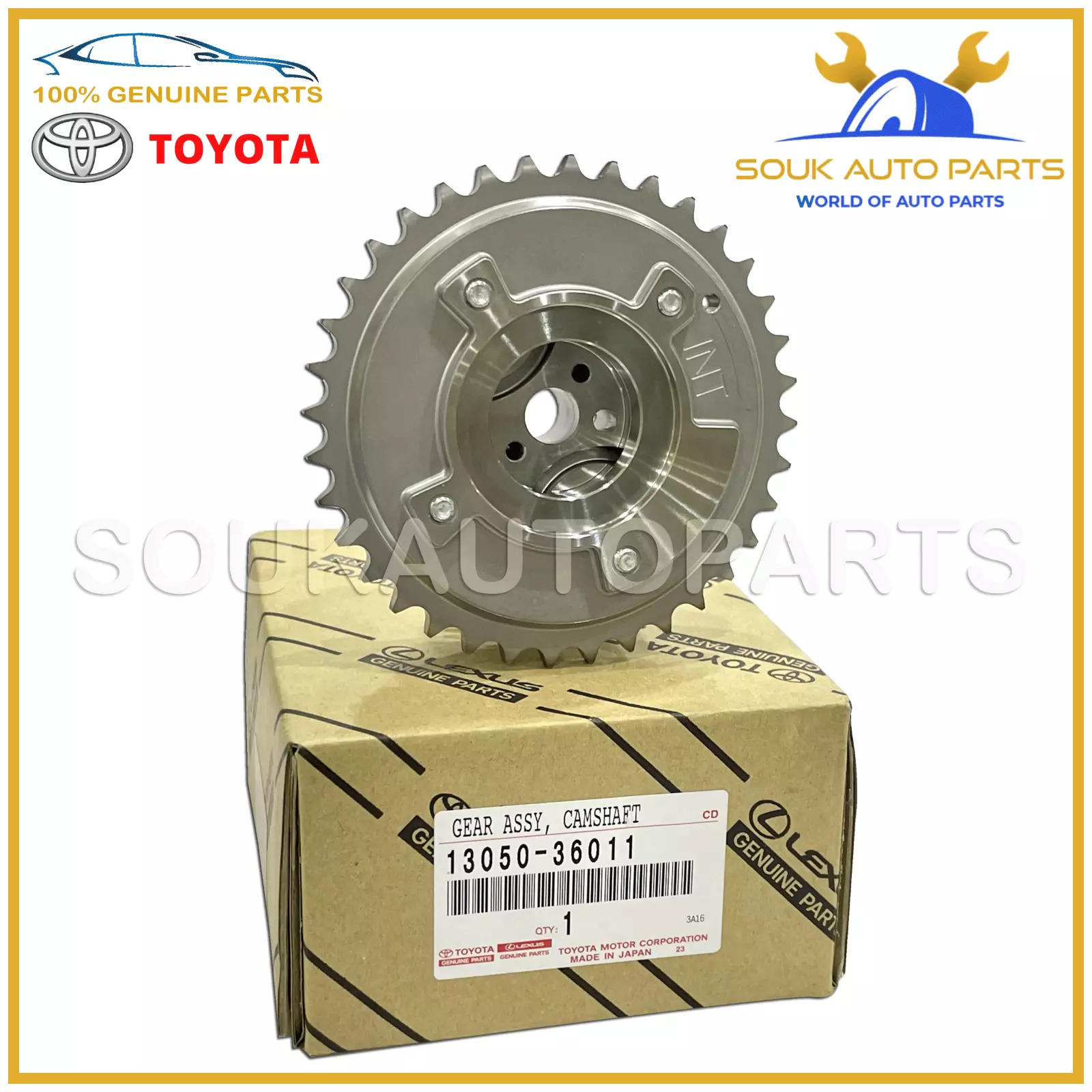 13050-36011 Genuine Toyota GEAR ASSY, CAMSHAFT TIMING 1305036011