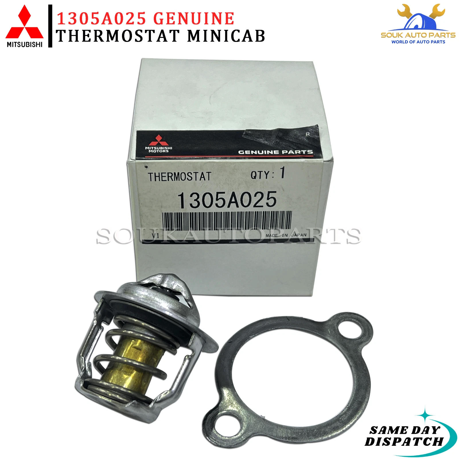 1305A025 Genuine Mitsubishi THERMOSTAT MINICAB PAJERO 3G81 4A30 4A31 2007–2020