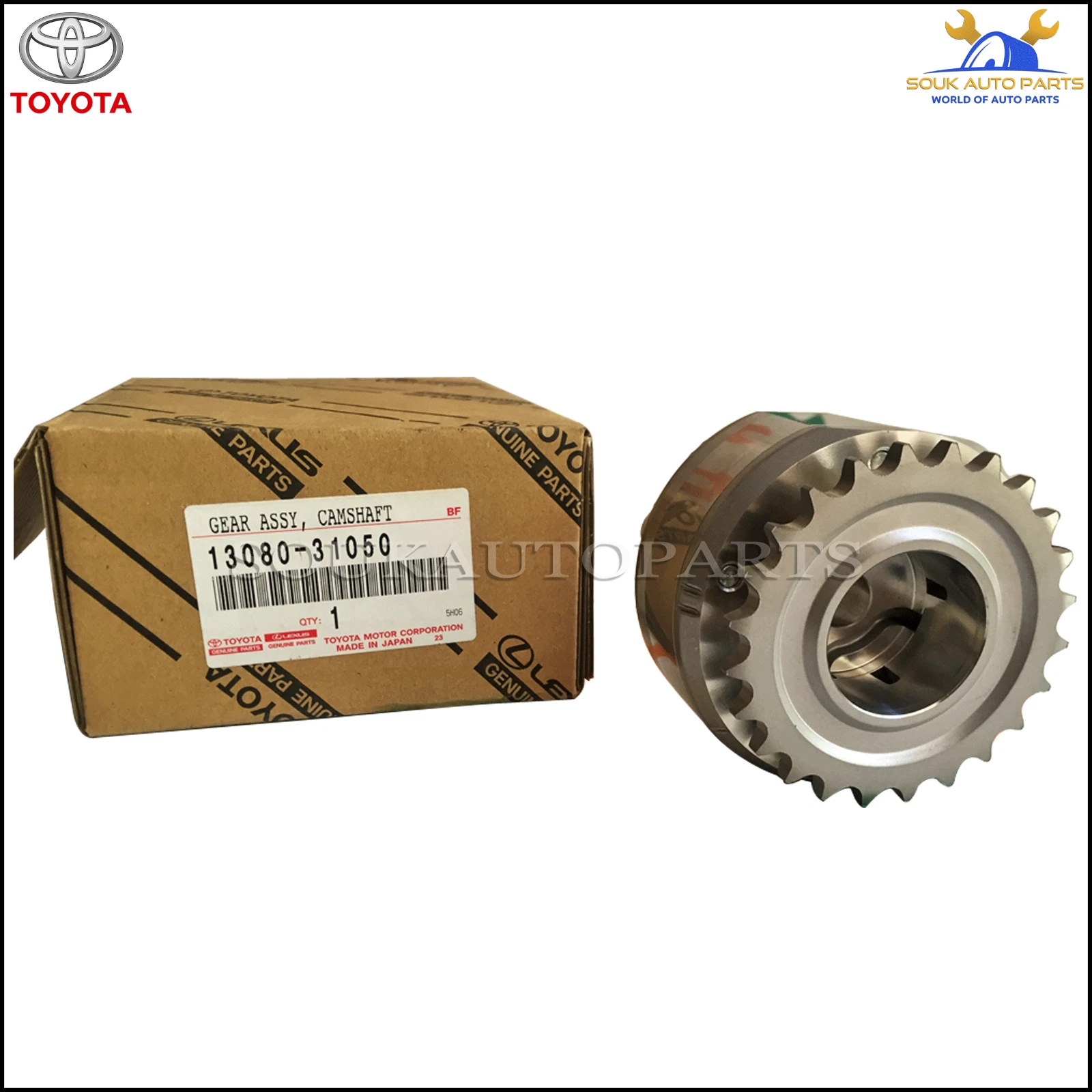 13080-31050 Genuine Toyota GEAR ASSY, CAMSHAFT TIMING EXHAUST, RH/LH 1308031050
