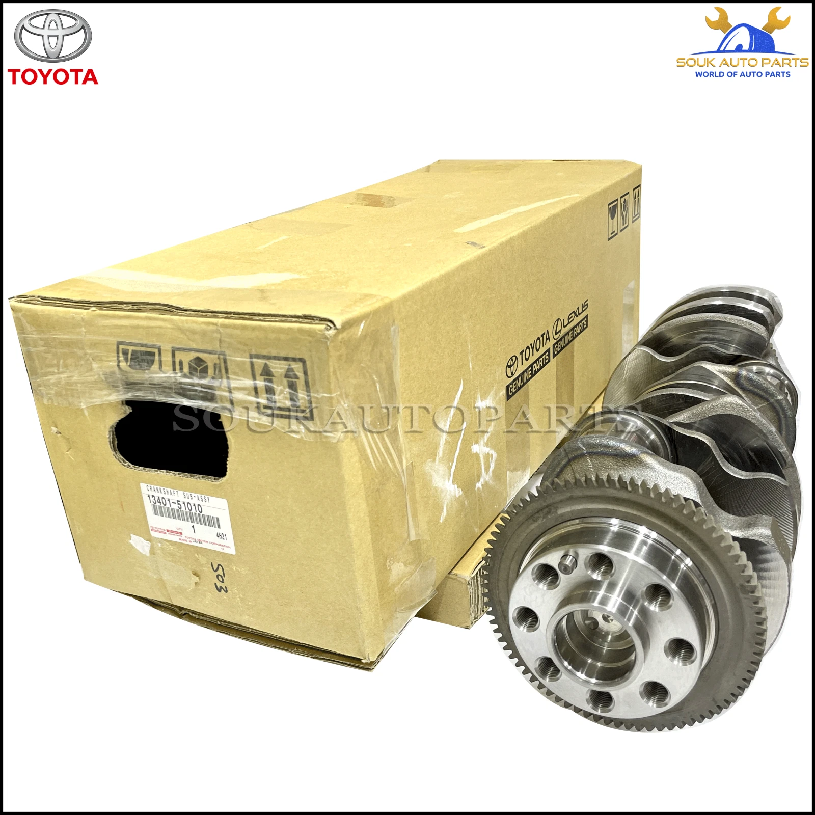 13401-51010 Genuine Toyota CRANKSHAFT 1VD-FTV Lexus LX450d LX570