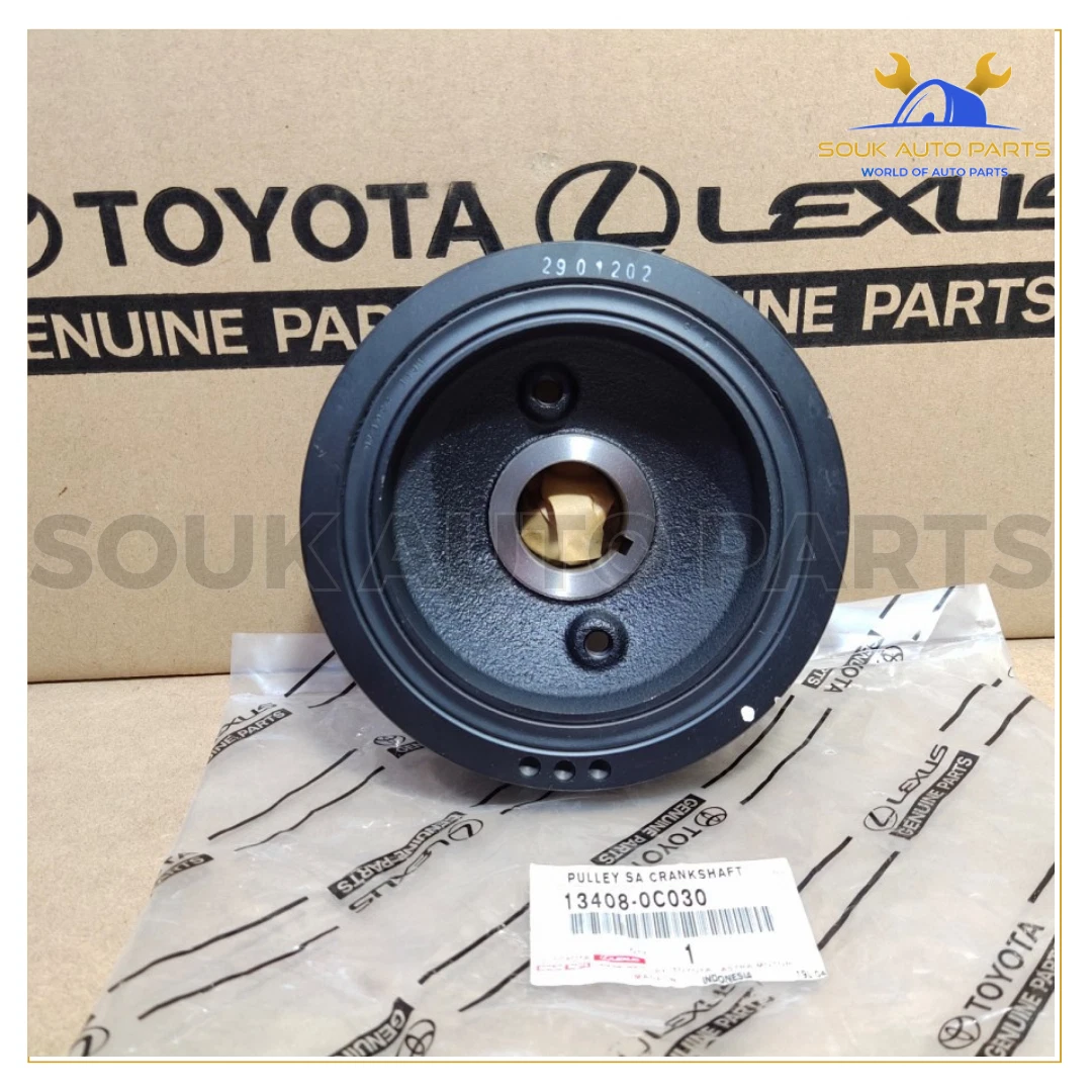 13408-0C030 Genuine Toyota PULLEY, CRANKSHAFT HIACE HILUX
