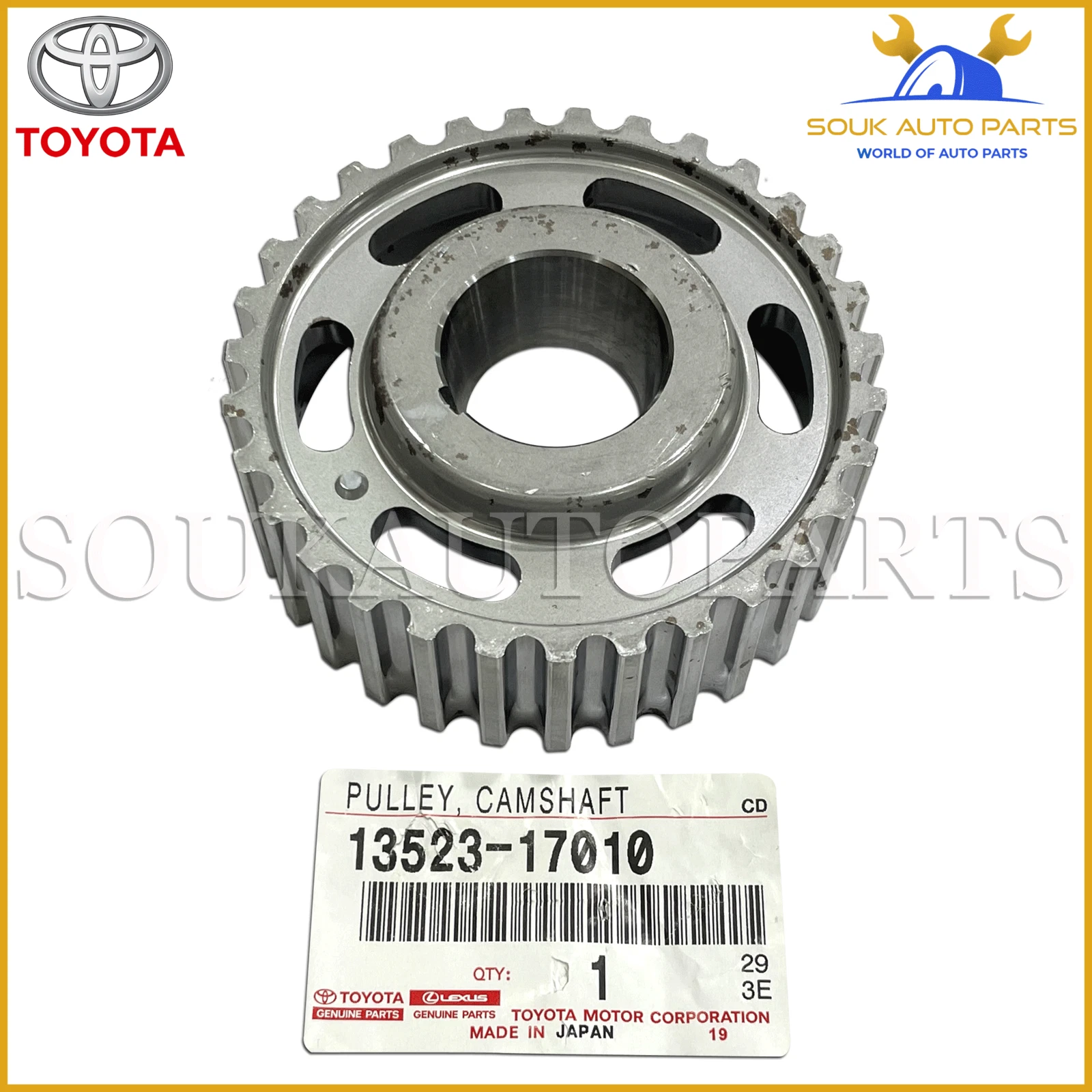 13523-17010 Genuine Toyota CAMSHAFT TIMING PULLEY, 1352317010 OEM