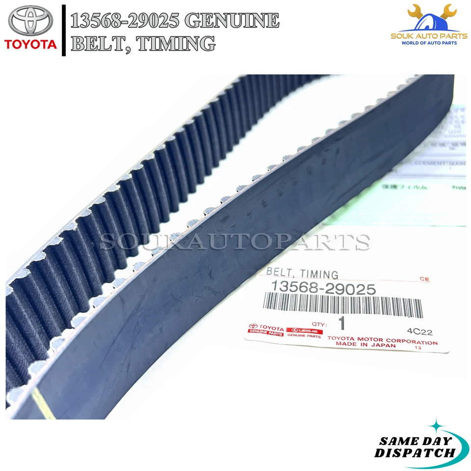 13568-29025 Genuine Toyota BELT, TIMING 1356829025 OEM CAMRY SEINNA Lexus ES300