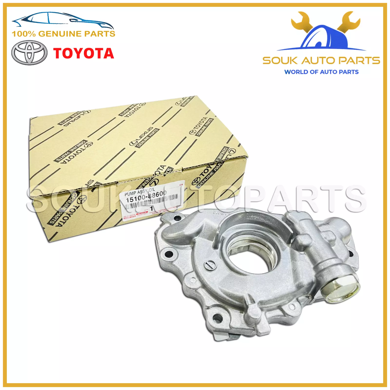 15100-88600 Genuine Toyota OIL PUMP ASSY 2ZZ-GE/FE COROLLA OEM