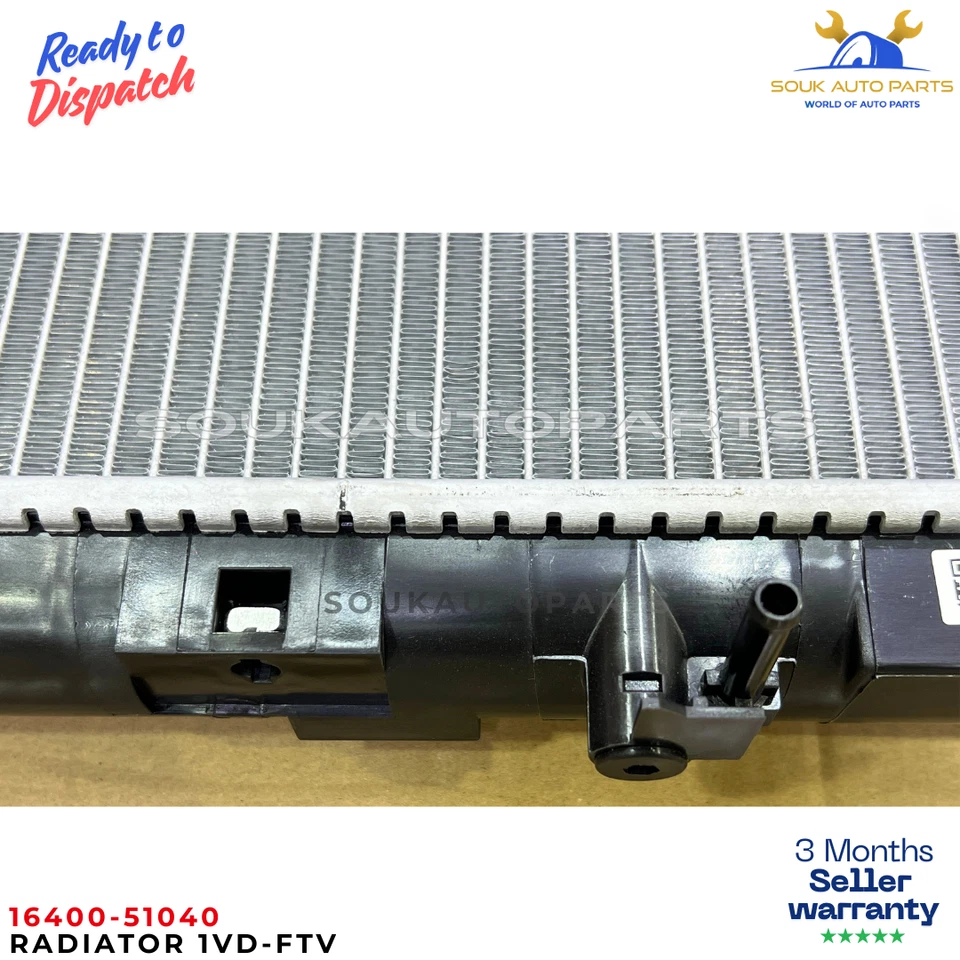 Radiator 16400-51040 1VD-FTV For Toyota Land Cruiser 200 VDJ200 4.5L V8 Diesel