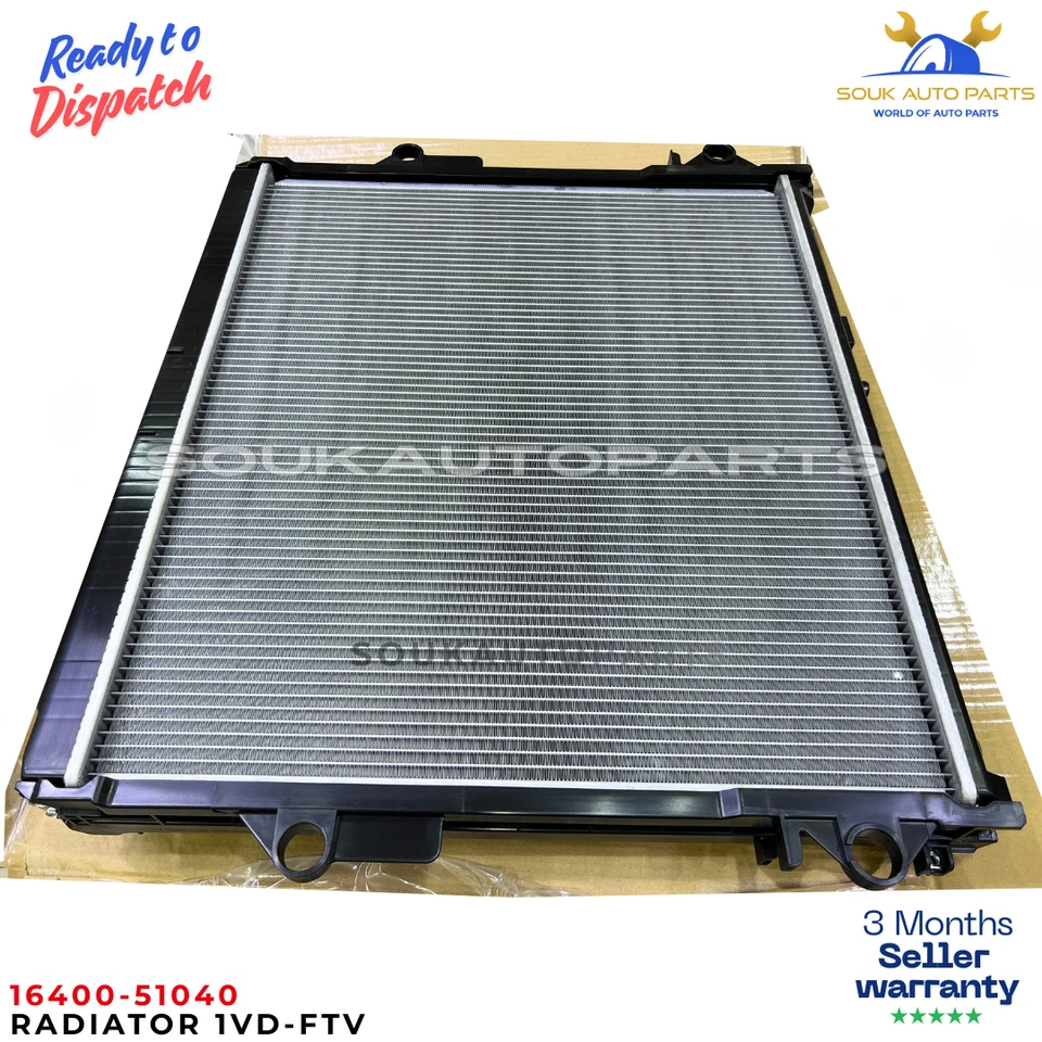 Radiator 16400-51040 1VD-FTV For Toyota Land Cruiser 200 VDJ200 4.5L V8 Diesel