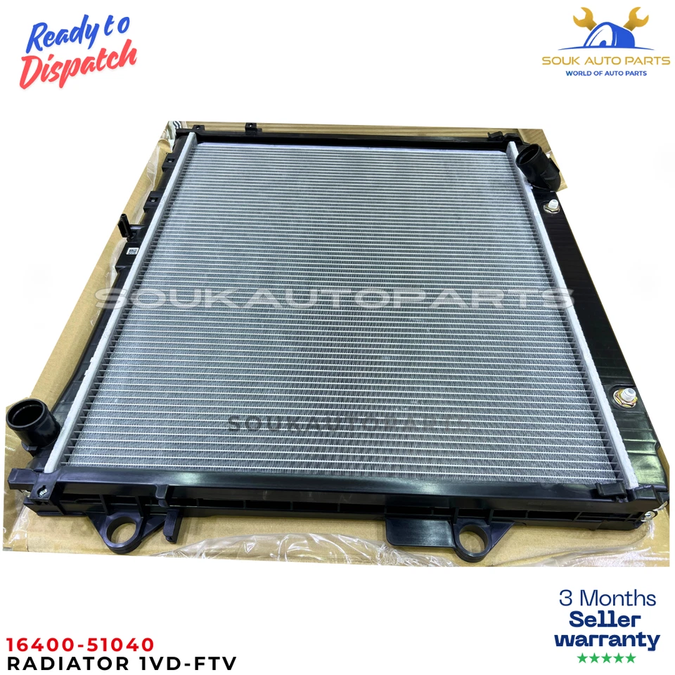 Radiator 16400-51040 1VD-FTV For Toyota Land Cruiser 200 VDJ200 4.5L V8 Diesel
