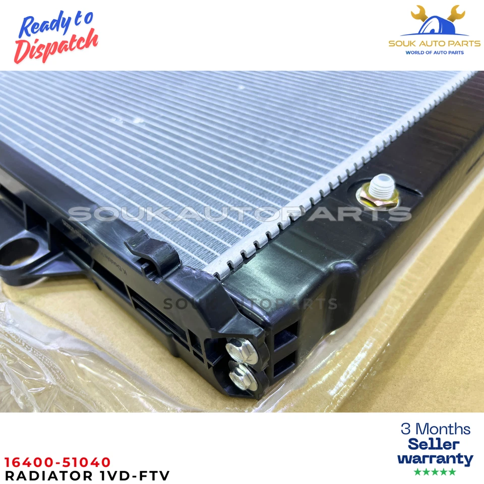 Radiator 16400-51040 1VD-FTV For Toyota Land Cruiser 200 VDJ200 4.5L V8 Diesel