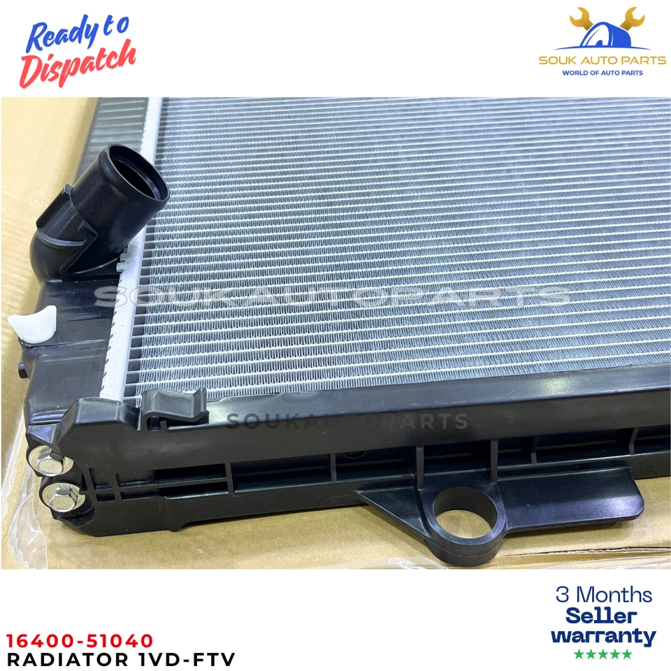 Radiator 16400-51040 1VD-FTV For Toyota Land Cruiser 200 VDJ200 4.5L V8 Diesel