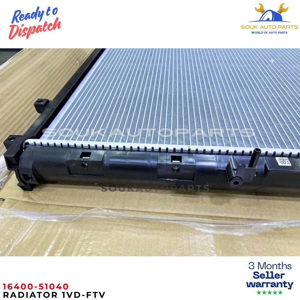 Radiator 16400-51040 1VD-FTV For Toyota Land Cruiser 200 VDJ200 4.5L V8 Diesel