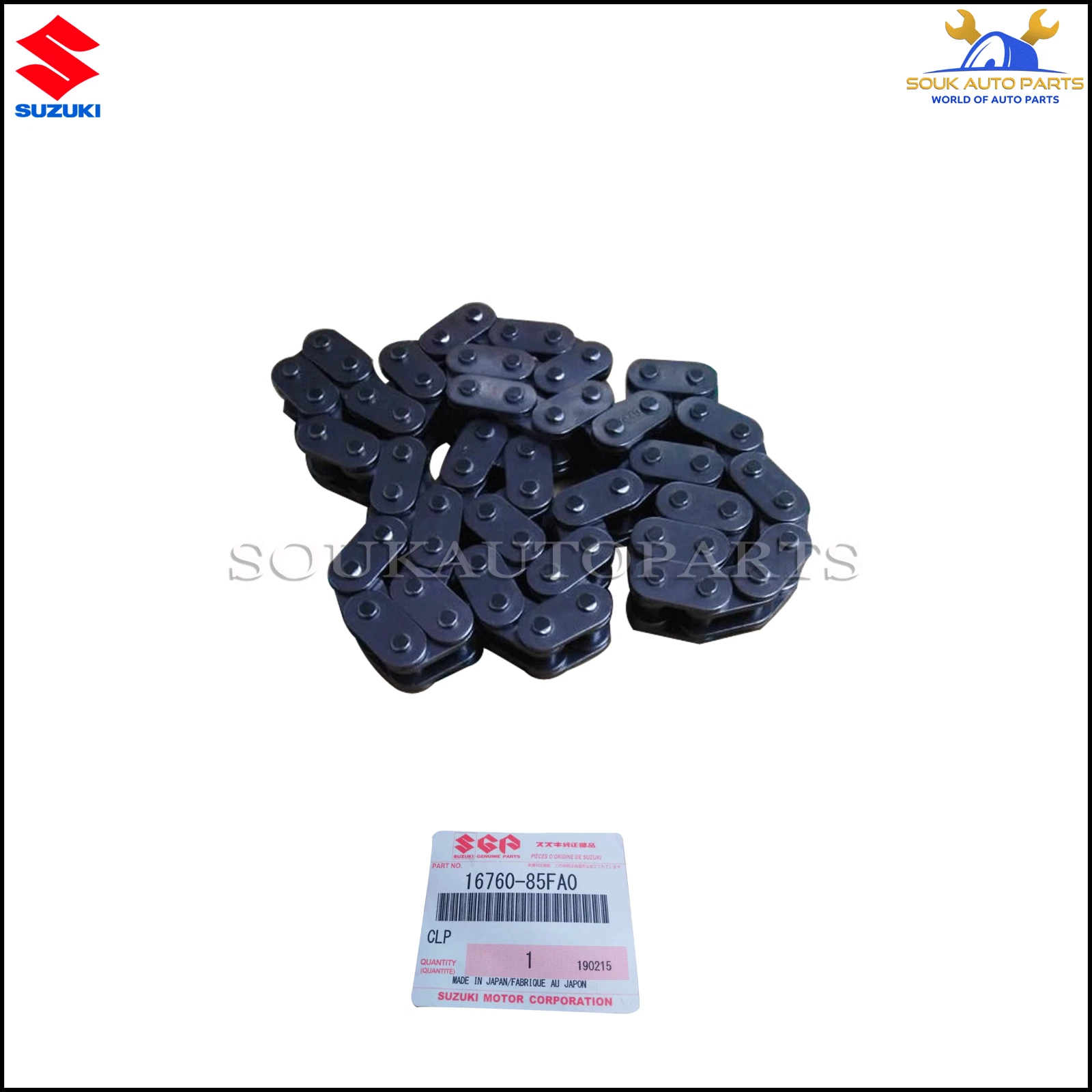 16760-85FA0 Genuine Suzuki CHAIN, OIL PUMP DRIVE 1676085FA0 OEM ESCUDO