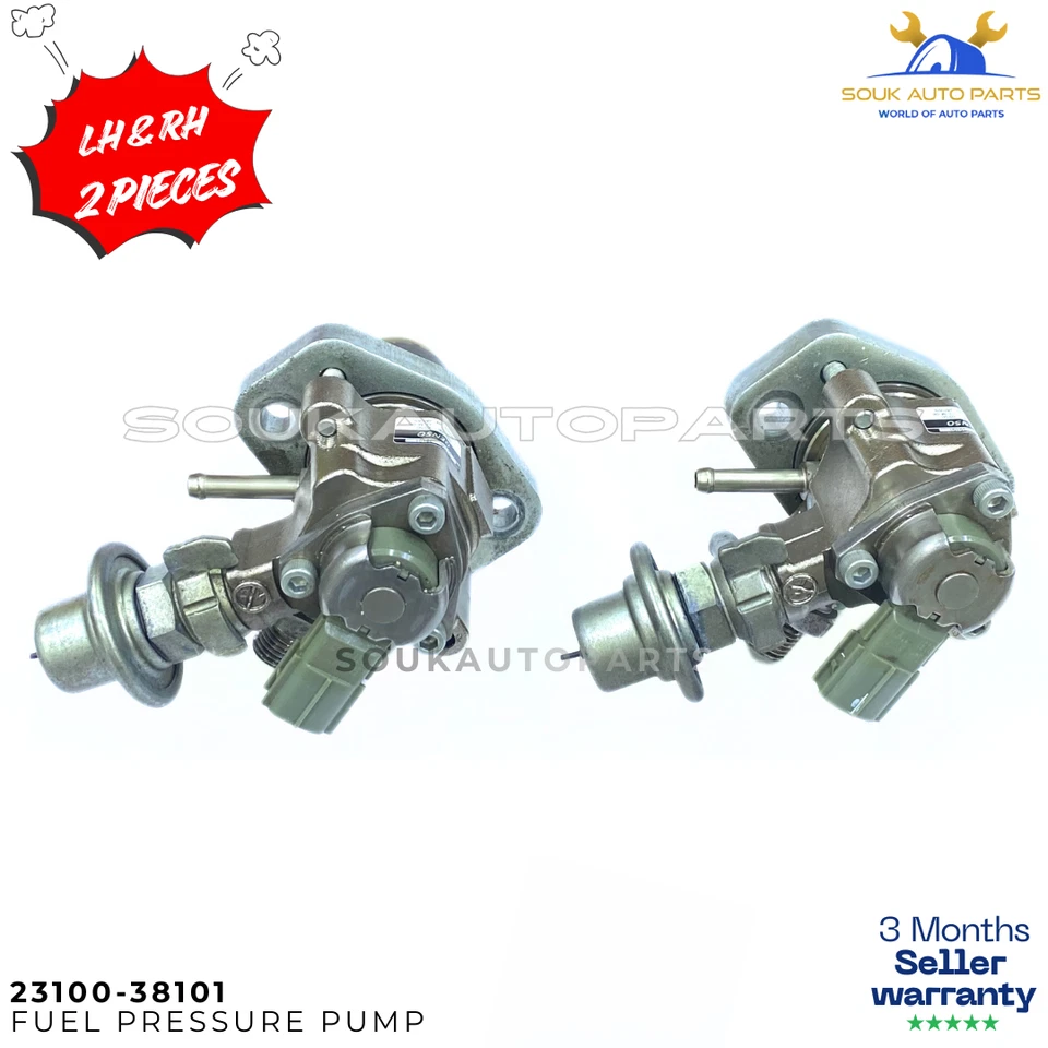 23100-38101 GAS HIGH PRESSUR FUEL PUMP RH LH PAIR 2007-2017 Lexus LS460 4.6L V8