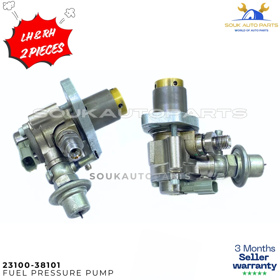23100-38101 GAS HIGH PRESSUR FUEL PUMP RH LH PAIR 2007-2017 Lexus LS460 4.6L V8