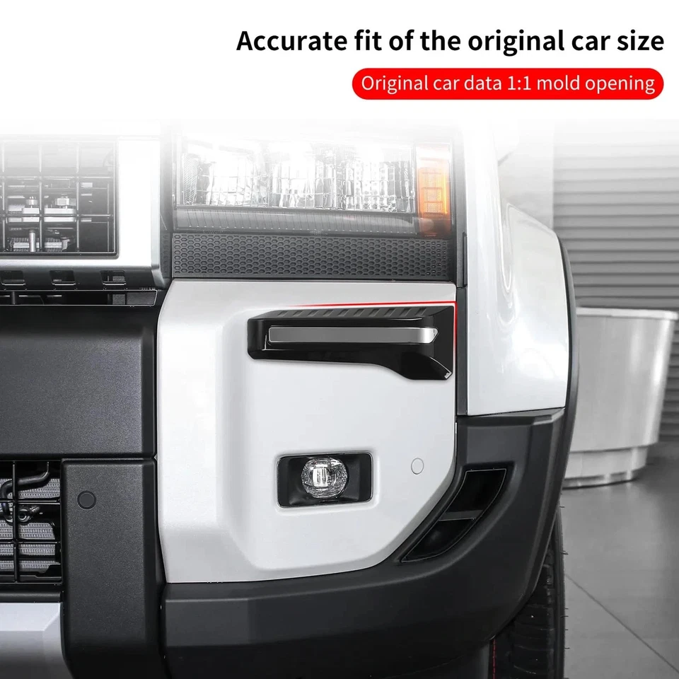 For 2024-2025 Toyota Land Cruiser 250 Front FOG LIGHT TRIM STRIP COVERS 2PCS