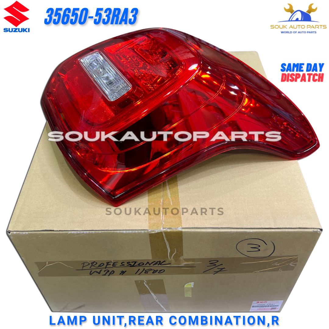 35650-53RA3 Genuine Suzuki LAMP UNIT, REAR COMBINATION, RH 3565053RA3 OEM SWIFT