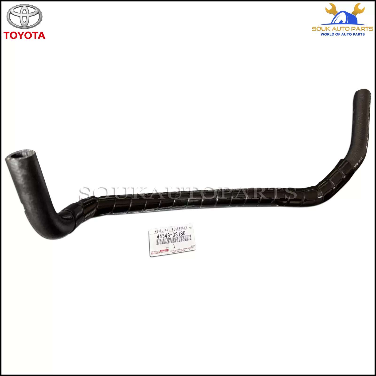 44348-33180 Genuine Toyota HOSE, OIL RESERVOIR TO PUMP, NO.1 4434833180 OEM