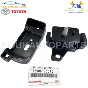 12306-75040 Genuine Toyota INSULATOR, ENGINE MOUNTING, FRONT LH
