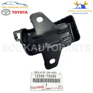 12306-75040 Genuine Toyota INSULATOR, ENGINE MOUNTING, FRONT LH