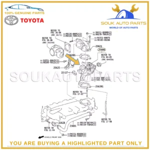 25800-30120 Genuine Toyota VALVE ASSY, ELECTRIC EGR CONTROL 2580030120 OEM