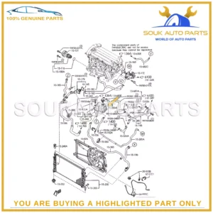 L33X-15-350E Genuine Mazda TANK, SUB-RADIATOR L33X15350E AXELA MAZDA3