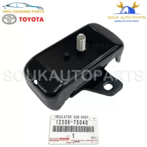 12306-75040 Genuine Toyota INSULATOR, ENGINE MOUNTING, FRONT LH