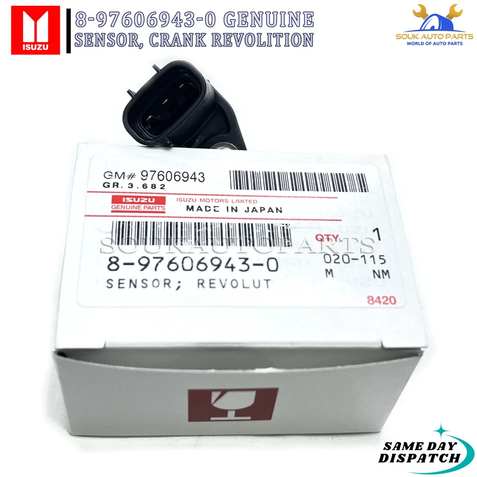 8-97606943-0 Genuine Isuzu SENSOR, CRANK REVOLITION