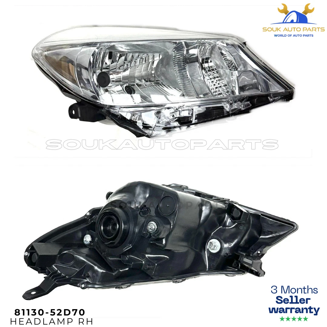 NEW Toyota Yaris Vitz Headlight RH 81130-52D70 2011-2014 Headlamp Assy 1NZ 2NZ
