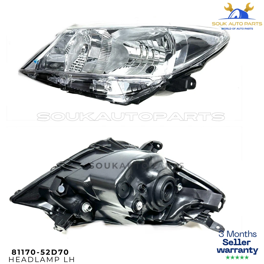 NEW Toyota Yaris Vitz Headlight LH 81170-52D70 2011-2014 Headlamp Assy 1NZ 2NZ