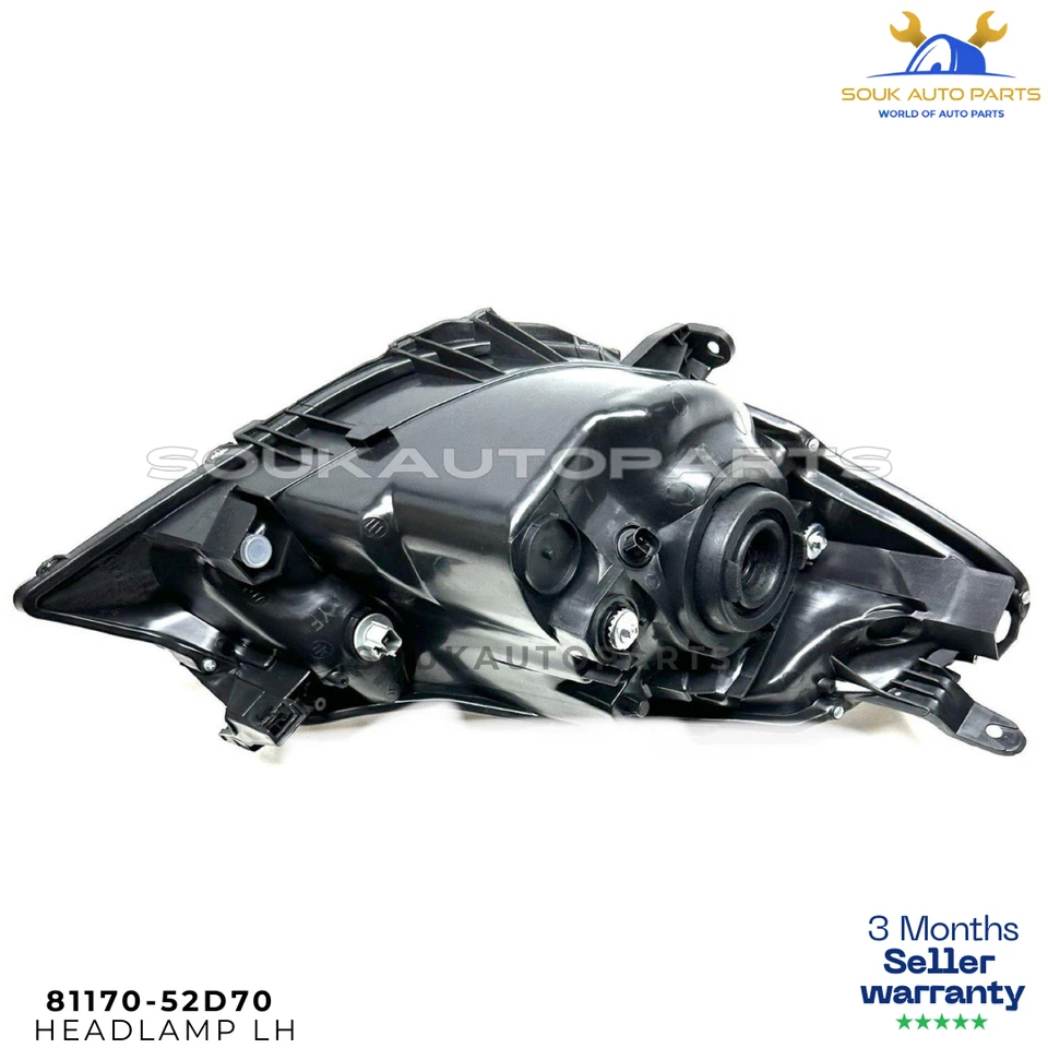 NEW Toyota Yaris Vitz Headlight LH 81170-52D70 2011-2014 Headlamp Assy 1NZ 2NZ