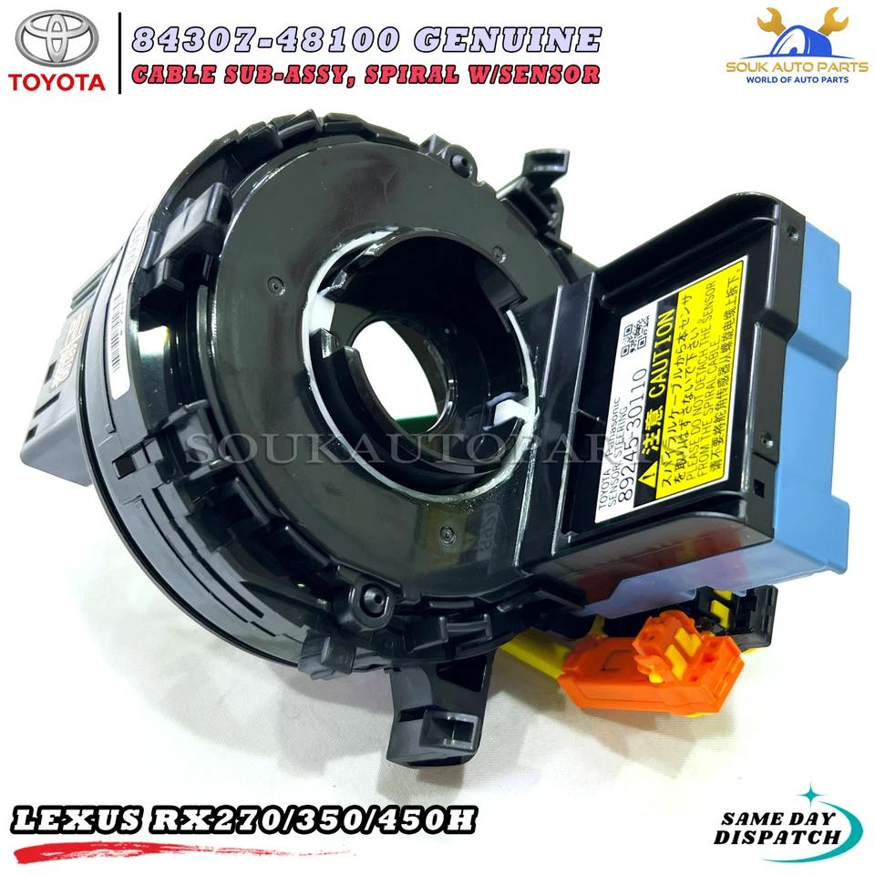 84307-48100/84307-0E070 Genuine Toyota CABLE SUB-ASSY, SPIRAL W/SENSOR