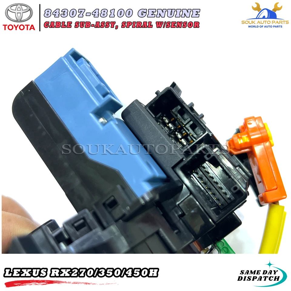 84307-48100/84307-0E070 Genuine Toyota CABLE SUB-ASSY, SPIRAL W/SENSOR