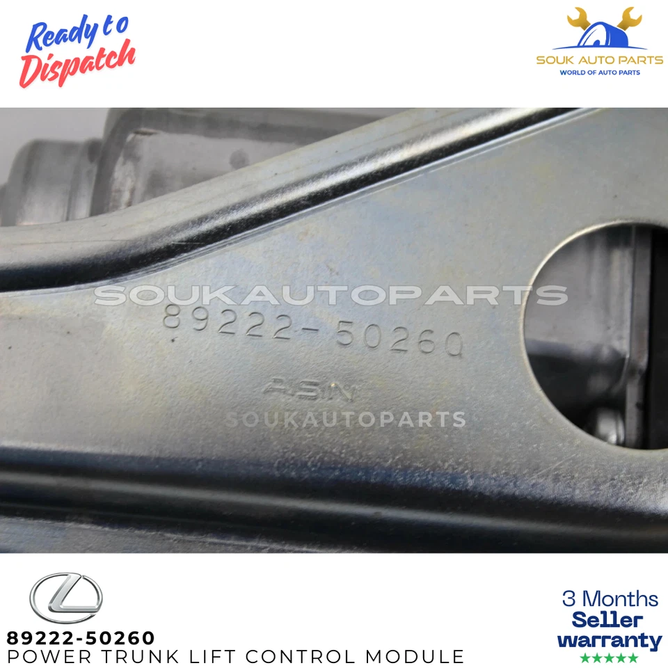 Genuine Lexus 89222-50260 POWER TRUNK LIFT CONTROL MODULE ECU REAR LS460 LS600h