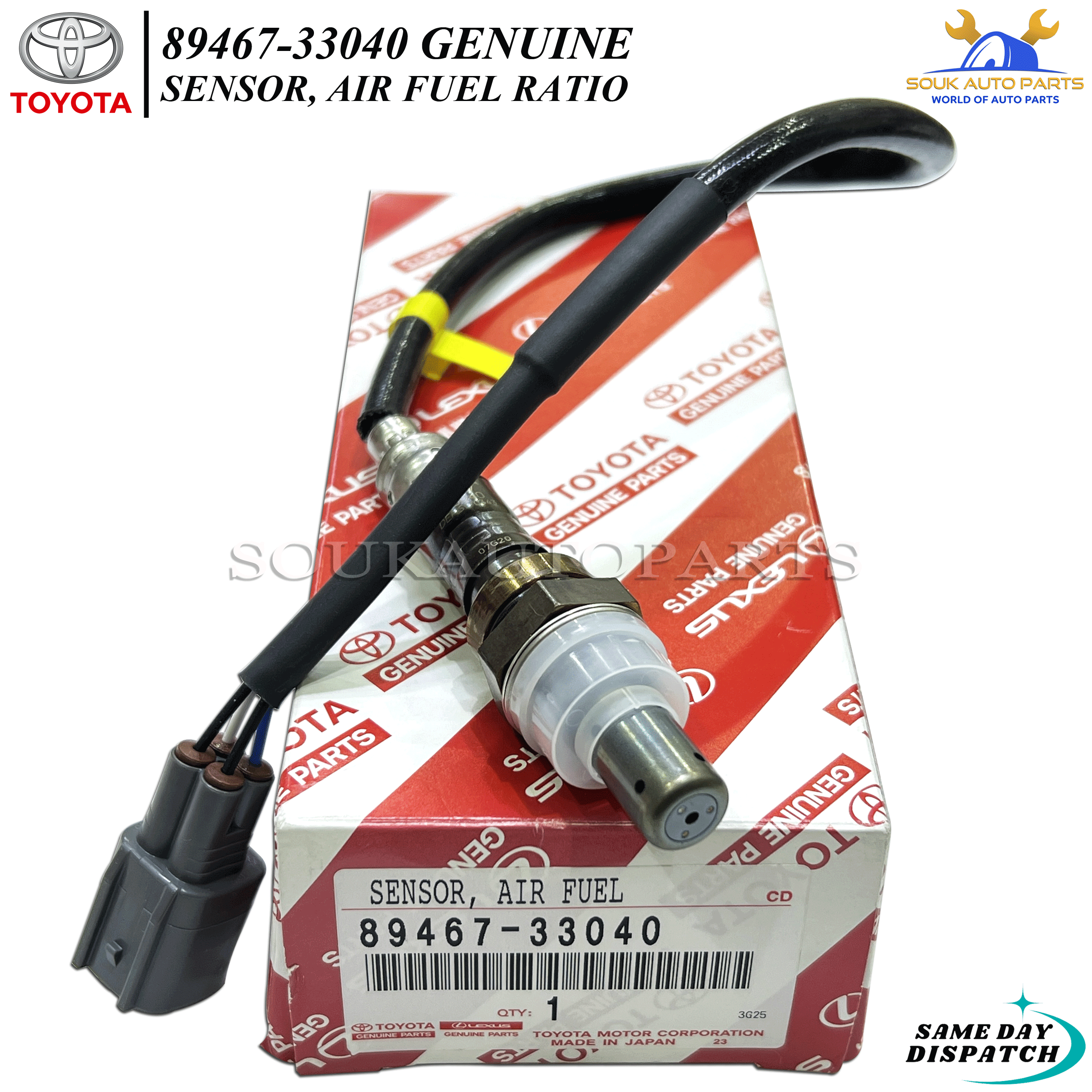 89467-33040 Genuine Toyota SENSOR, AIR FUEL RATIO 8946733040 OEM