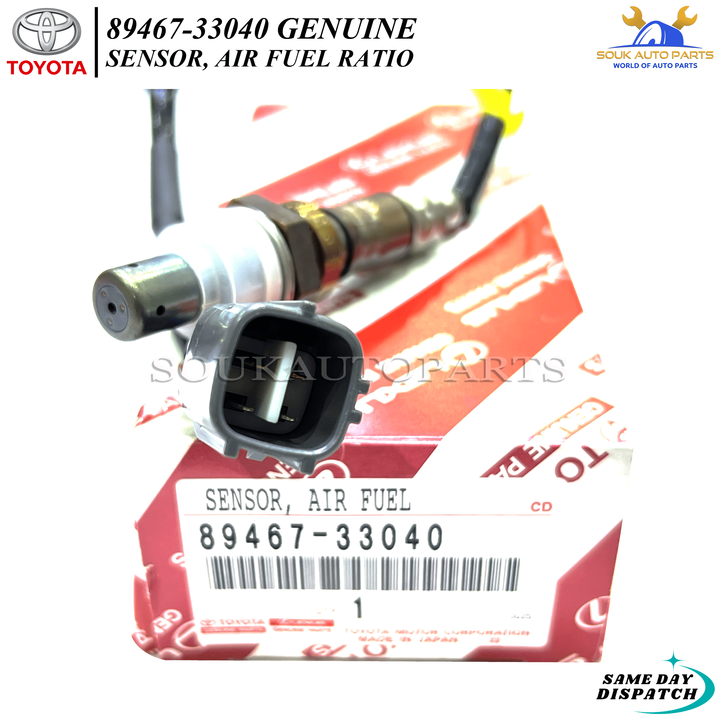 89467-33040 Genuine Toyota SENSOR, AIR FUEL RATIO 8946733040 OEM