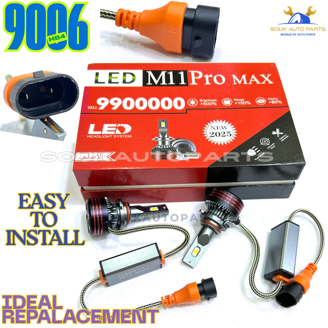 9006 LED HEADLIGHT BULB Conversion Kit Low Beam White Super Bright 6500K