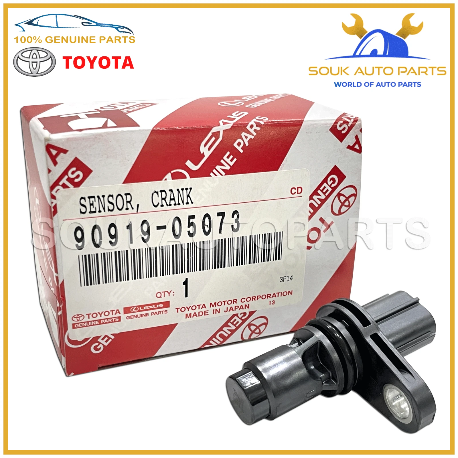 90919-05073 Genuine Toyota SENSOR, CAMSHAFT POSITION 9091905073 OEM