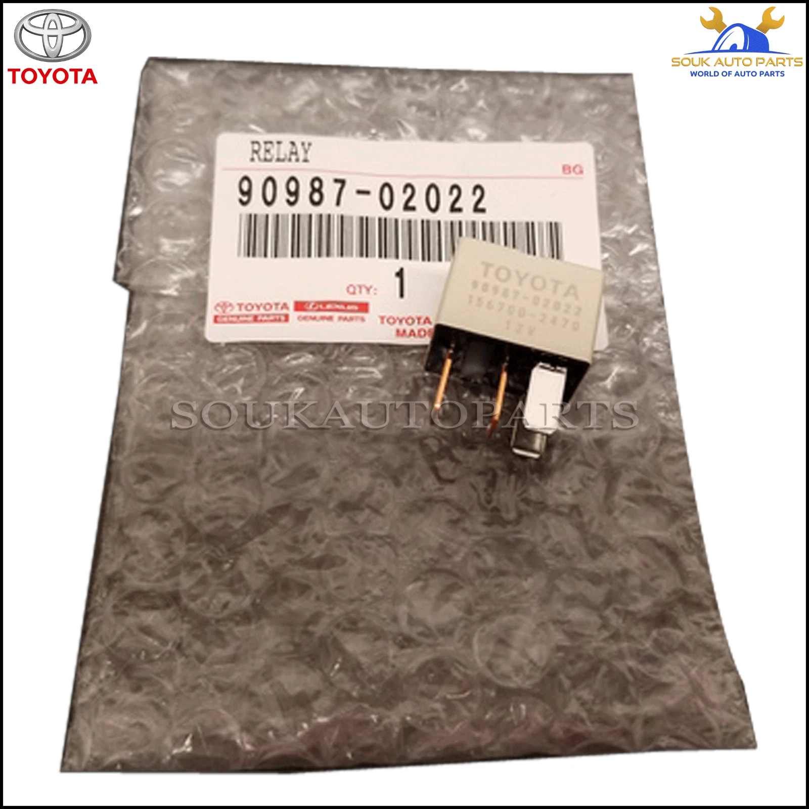 90987-02022 Genuine Toyota RELAY (FOR OIL PUMP MOTOR) 9098702022 OEM