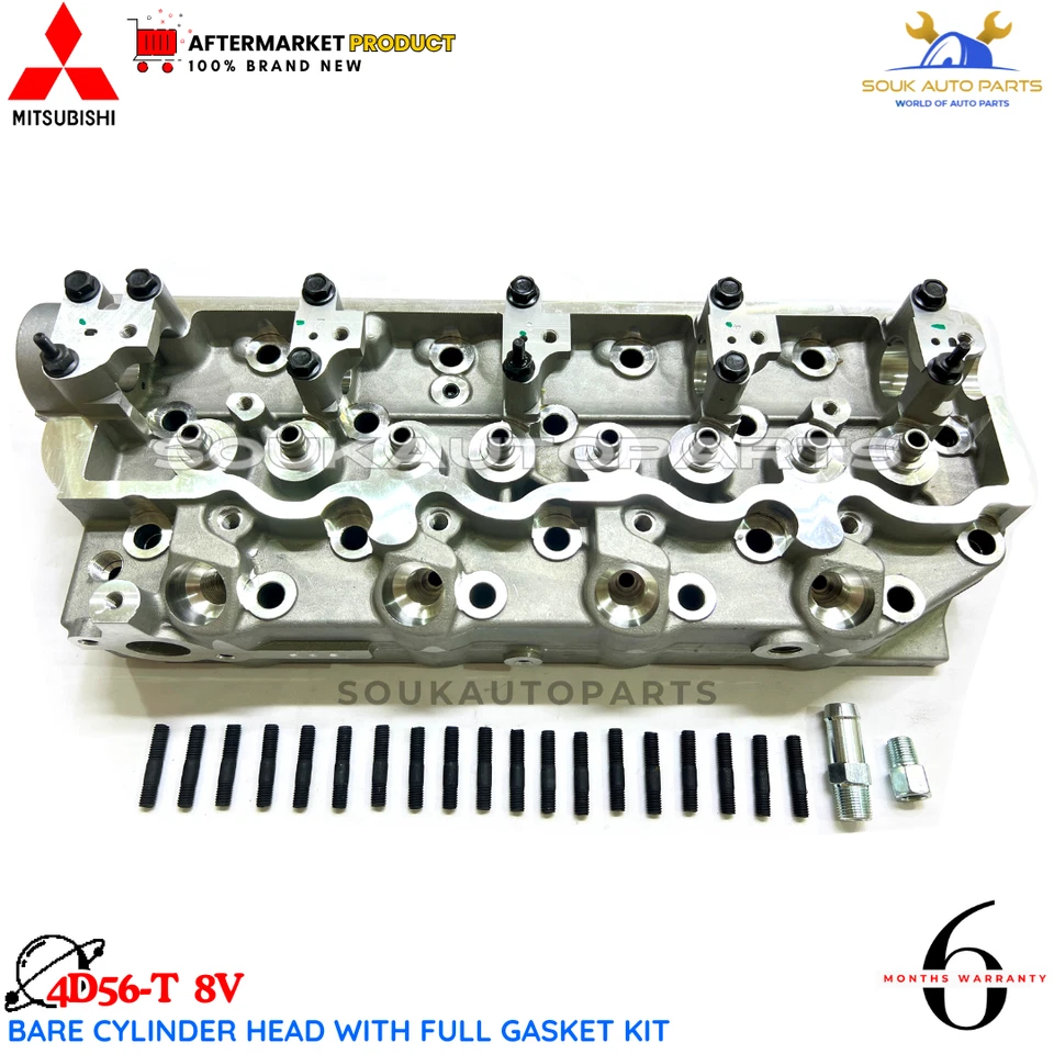 Bare Cylinder Head With Full Gasket kit 4D56-T 8V For Mitsubishi PAJERO L200