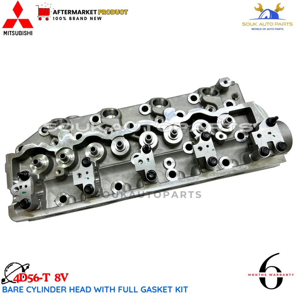 Bare Cylinder Head With Full Gasket kit 4D56-T 8V For Mitsubishi PAJERO L200
