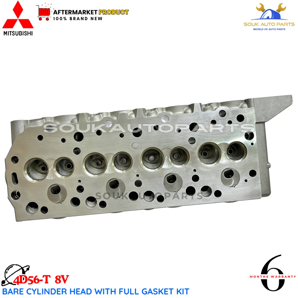 Bare Cylinder Head With Full Gasket kit 4D56-T 8V For Mitsubishi PAJERO L200
