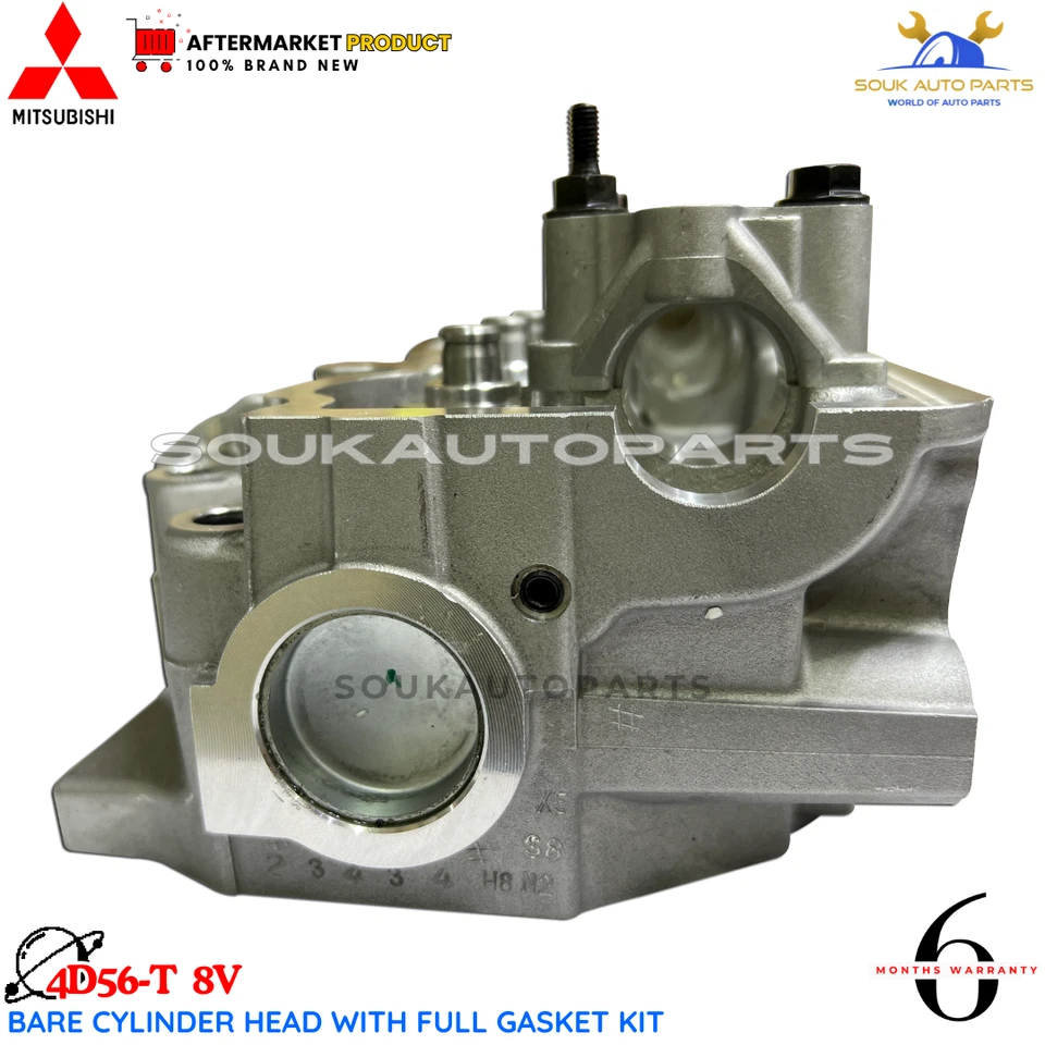 Bare Cylinder Head With Full Gasket kit 4D56-T 8V For Mitsubishi PAJERO L200