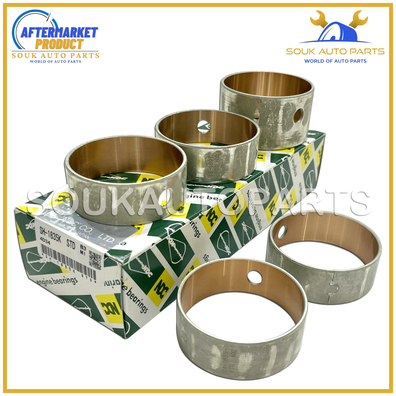 CAMSHAFT BEARING SET 4D33 4D34-2A 4D34-3A 4D34-3AT3B STD For Mitsubishi FUSO