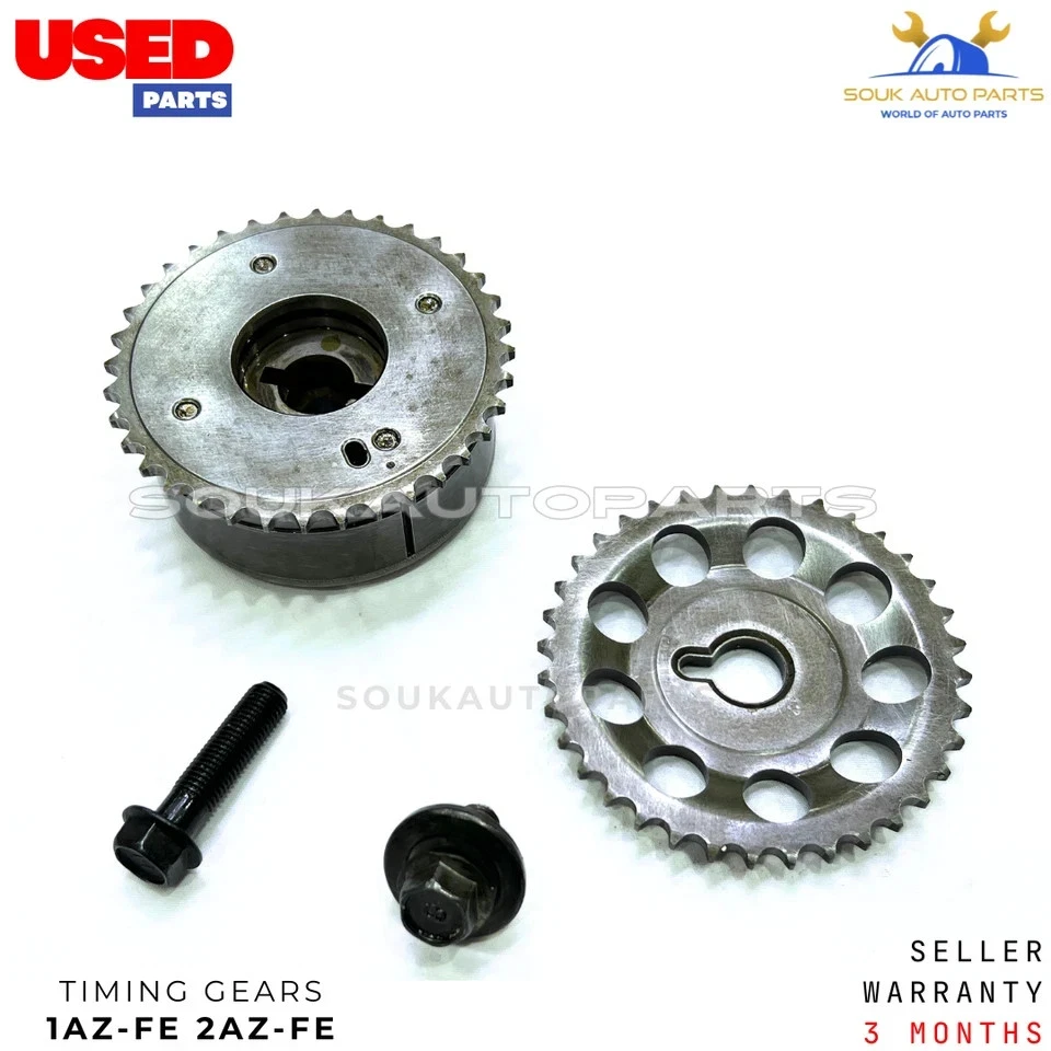 CAMSHAFTS INLET & EXHAUST + GEARS W/CAPS For TOYOTA 1AZ-FE 2AZ CAMRY 2.0 & 2.4L